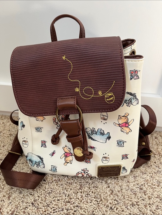 Loungefly Handbags - Loungefly Disney Cream & Brown Winnie the Pooh Mini Backpack